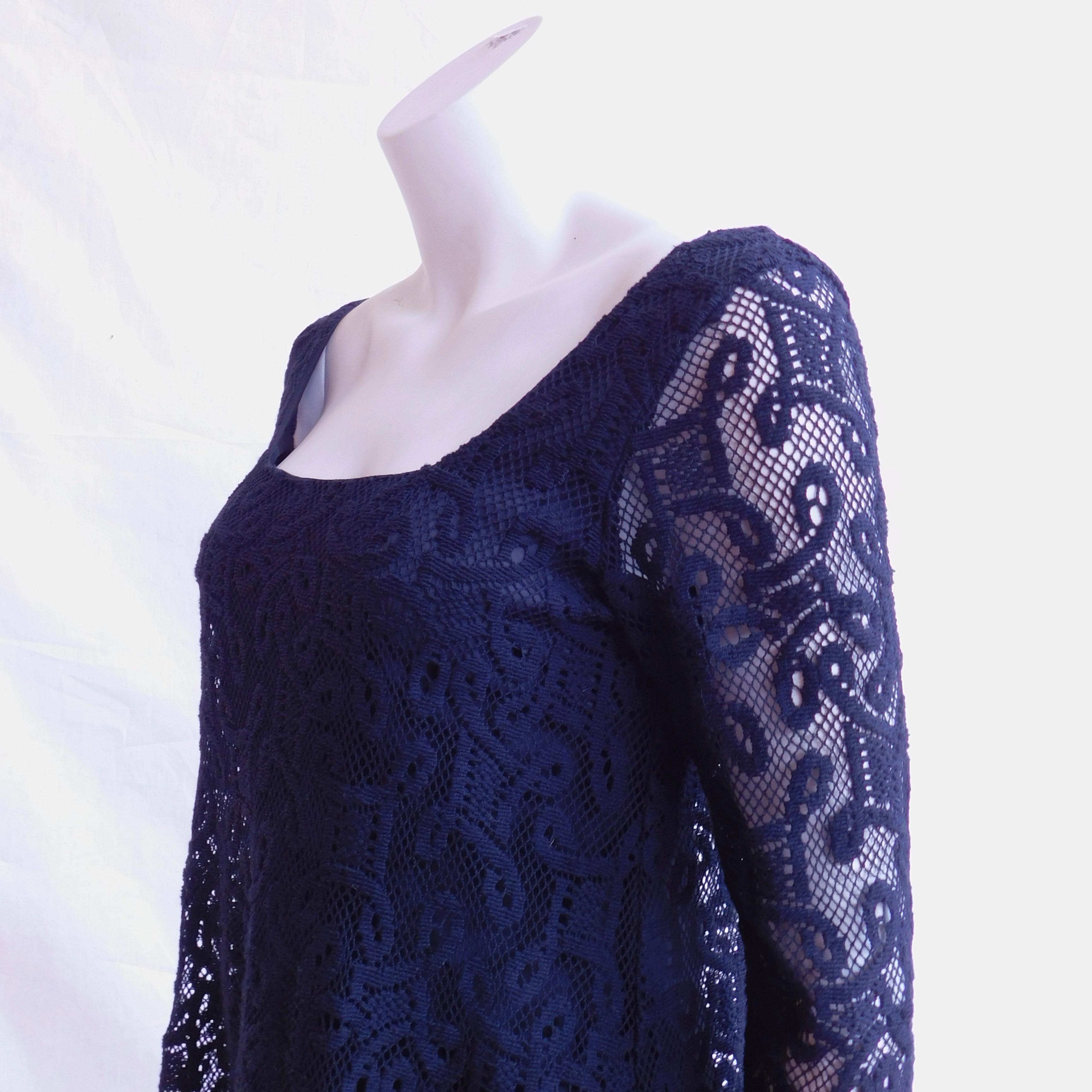 Anna Sui Black Lace Dress In Good Condition For Sale In Antwerp, BE