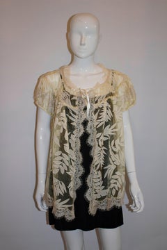 Anna Sui Duster Coat in Pale Lemon