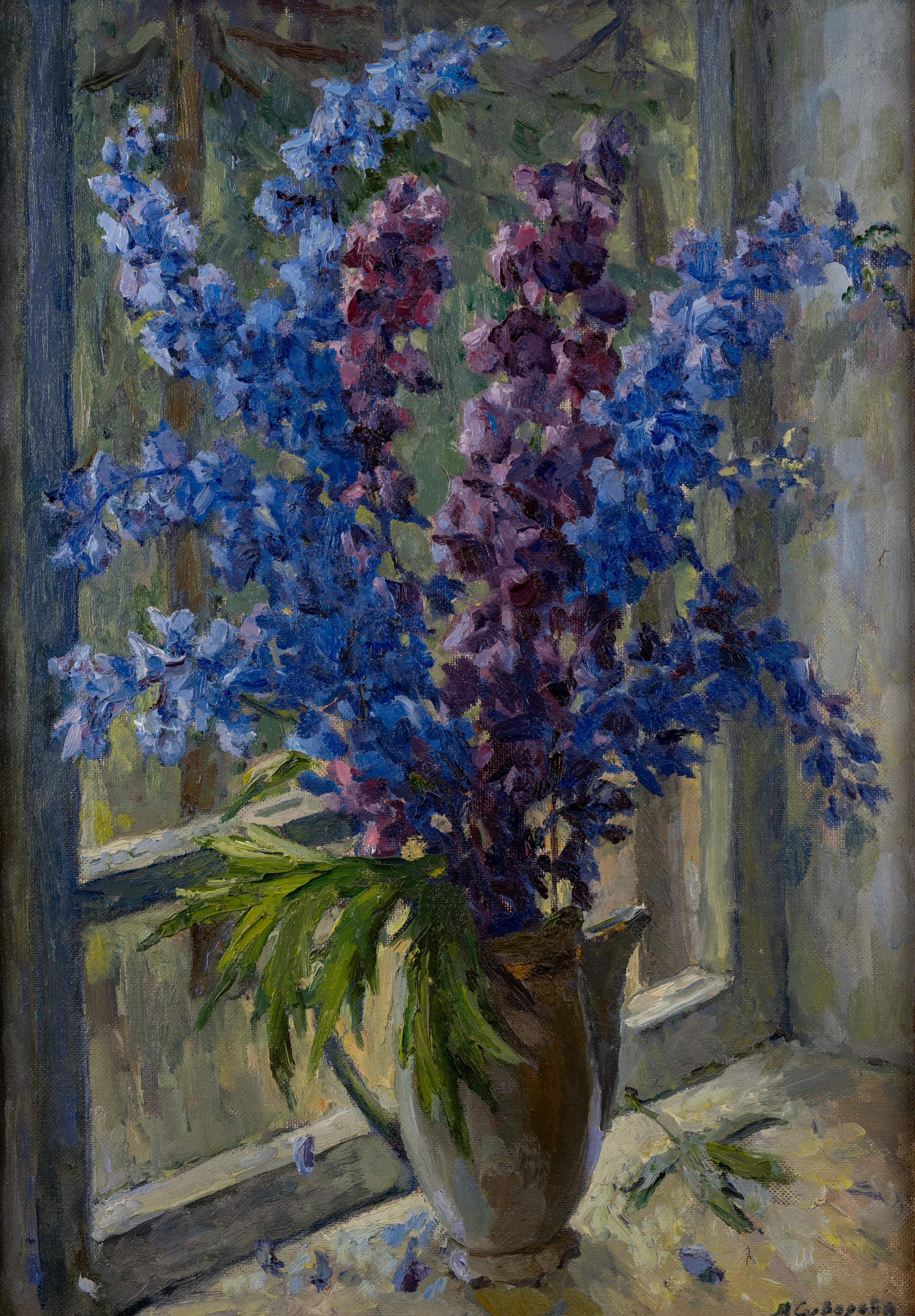Nature morte florale - Painting de Anna Suvorova