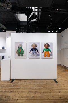 "Trinity", Lenticular Print, Plastic toy figure, Cowboy to Snake transition