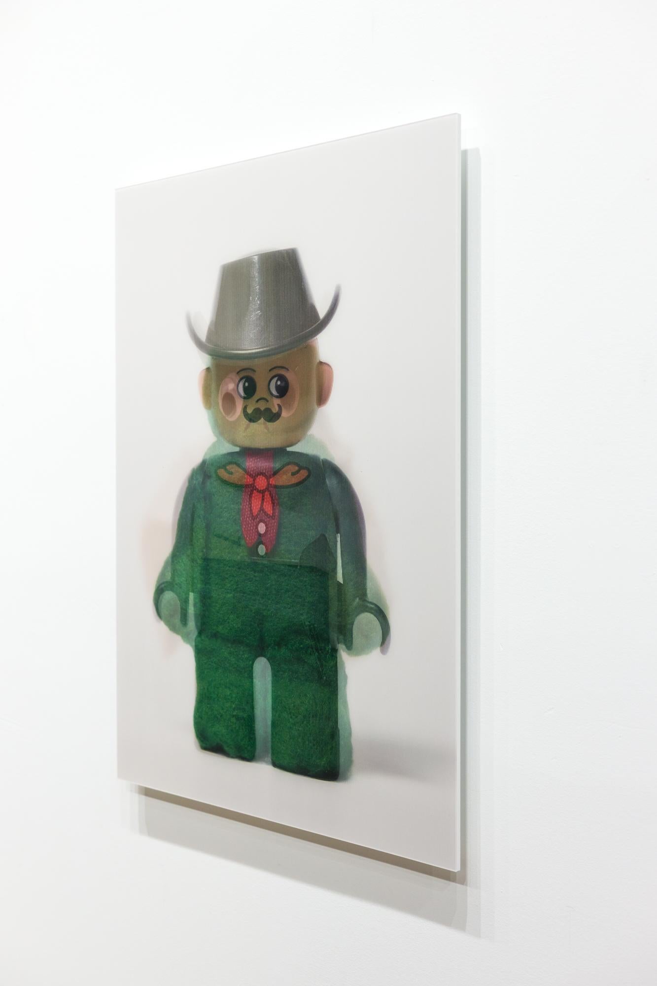 „Trinity“, Lentikulardruck, Kunststoff-Spielzeugfigur, Cowboy- in Schlangen- Übergang im Angebot 3