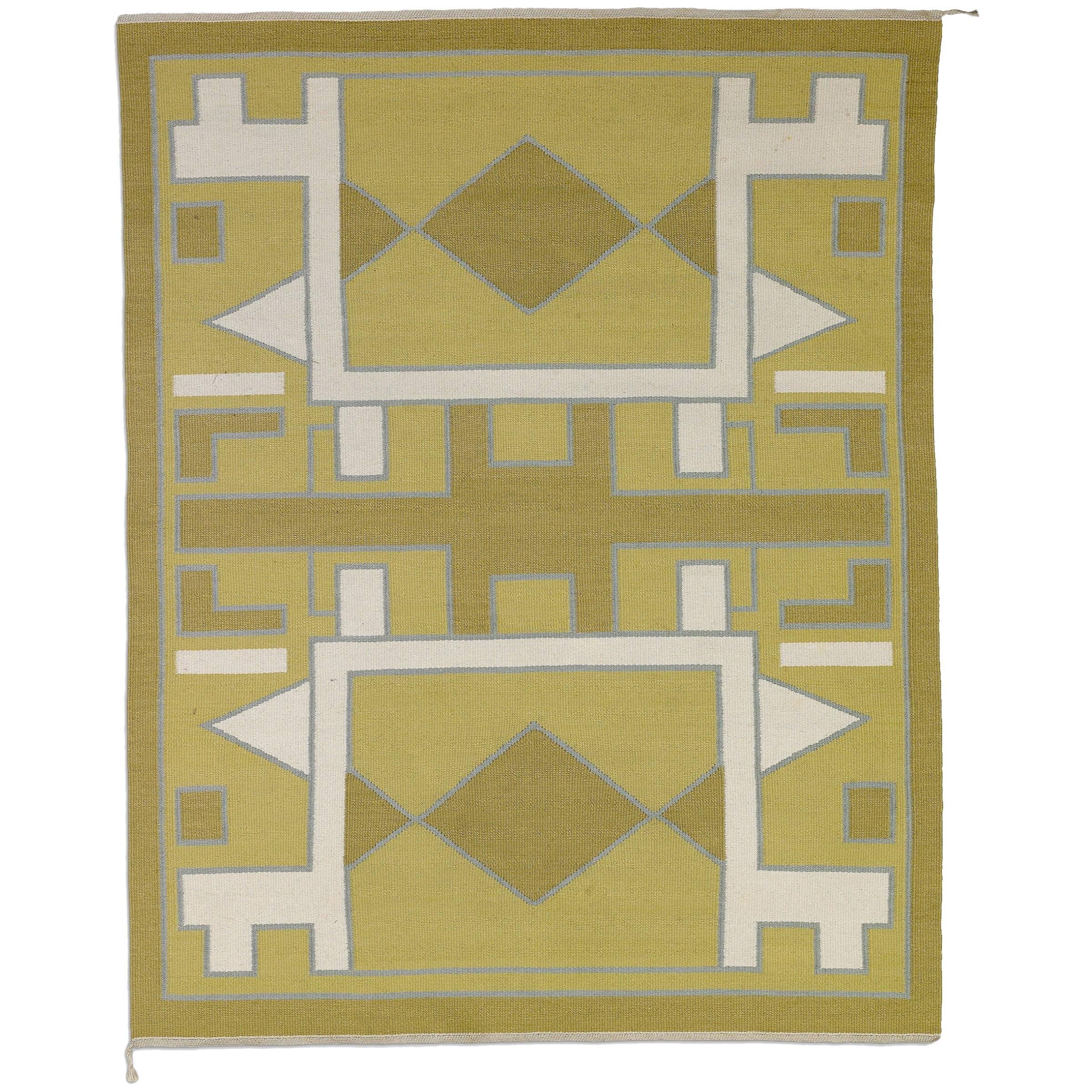 Anna Thommesen, Unique Handwoven Carpet / Wall Tapestry, circa 1950 For Sale