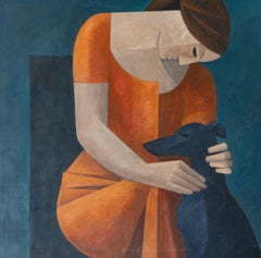"Fidelidad". Figurativo, minimalista, figura humana, retrato