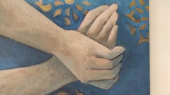 "Einsamkeit". Figurative, minimalistische, menschliche Figur, Porträt
