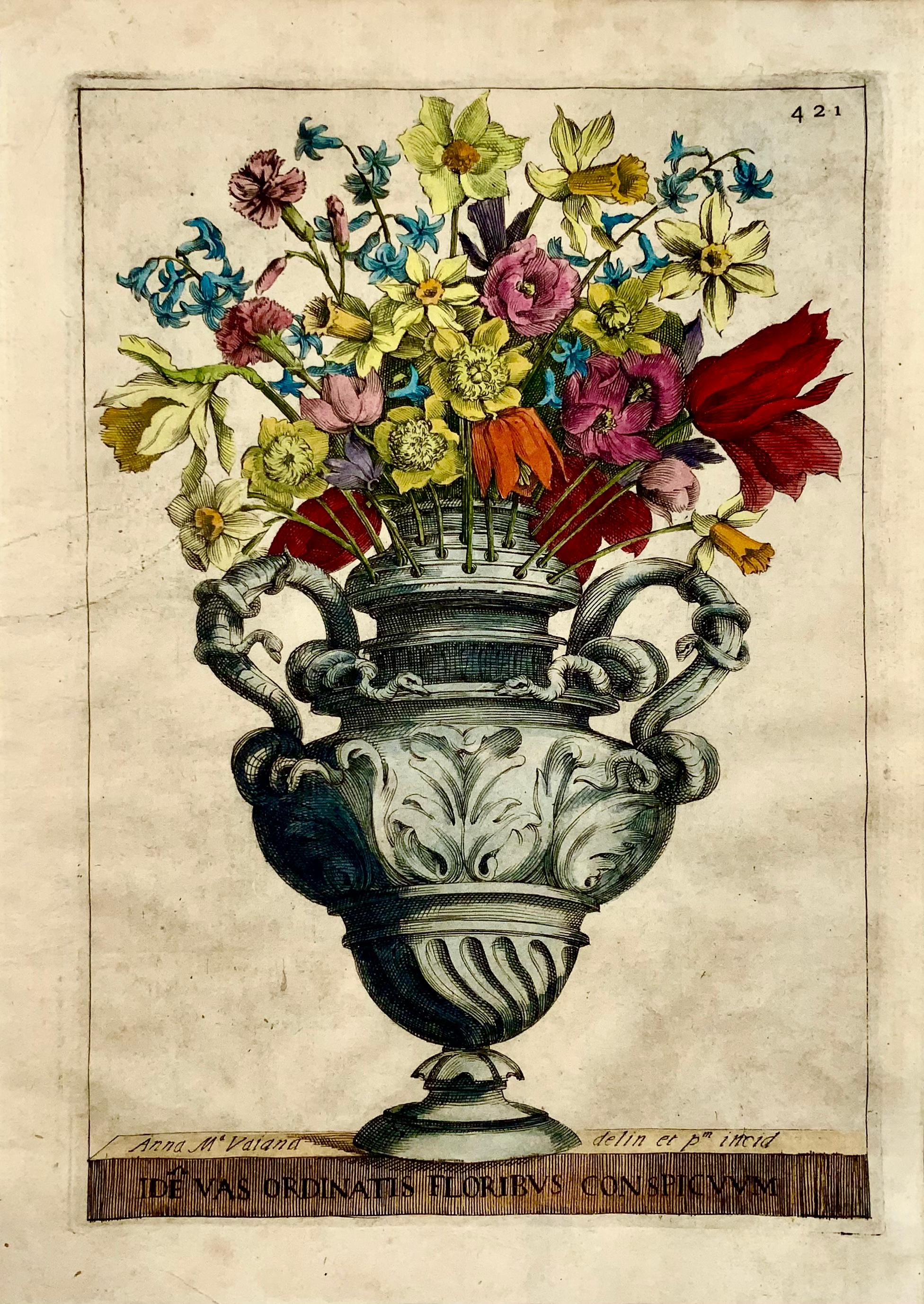 IDE VAS ORDINATIS FLORIBUS CONSPICVVM

Giovanni Baptista Ferrari (1584 - 1655) - Fine Quarto engraving with land colour 1638

Issued in the 1638 edition of Ferrari's spectacular Flora ouero cultura di fiori.

Measures: 16 x 23.3 cm

Later