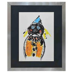 Clown - Silkscreen by Anna Veruda - Late 20th Century