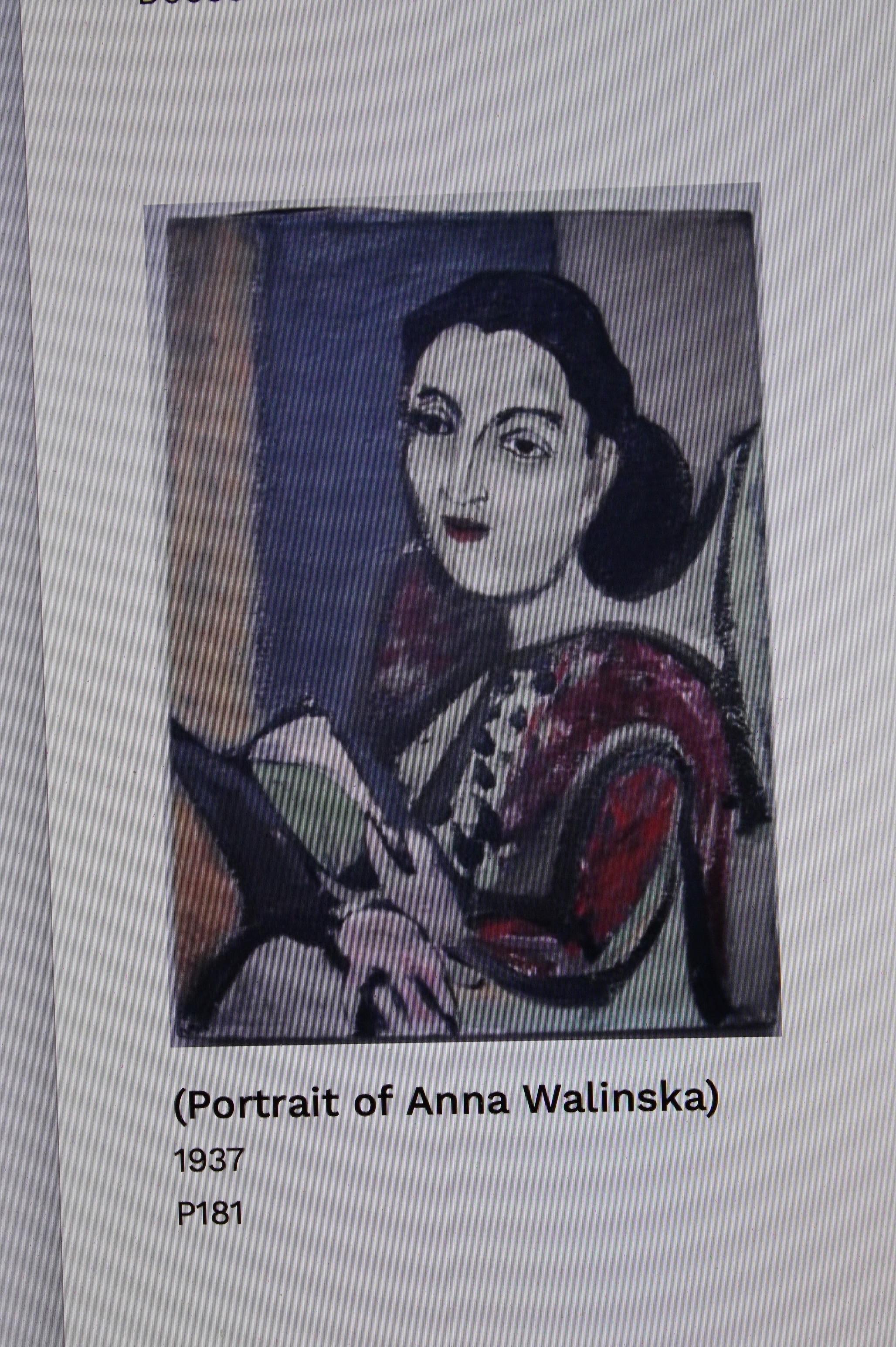 20th Century Anna Walinska 'Biblical Series' Gouache For Sale