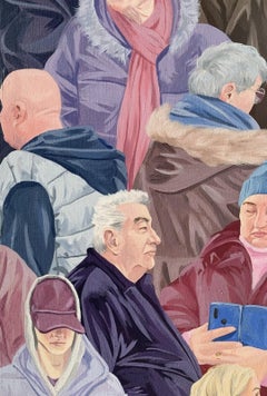 Desert 9 - Young Polish artist, Social commentary, Realistic tempera painting