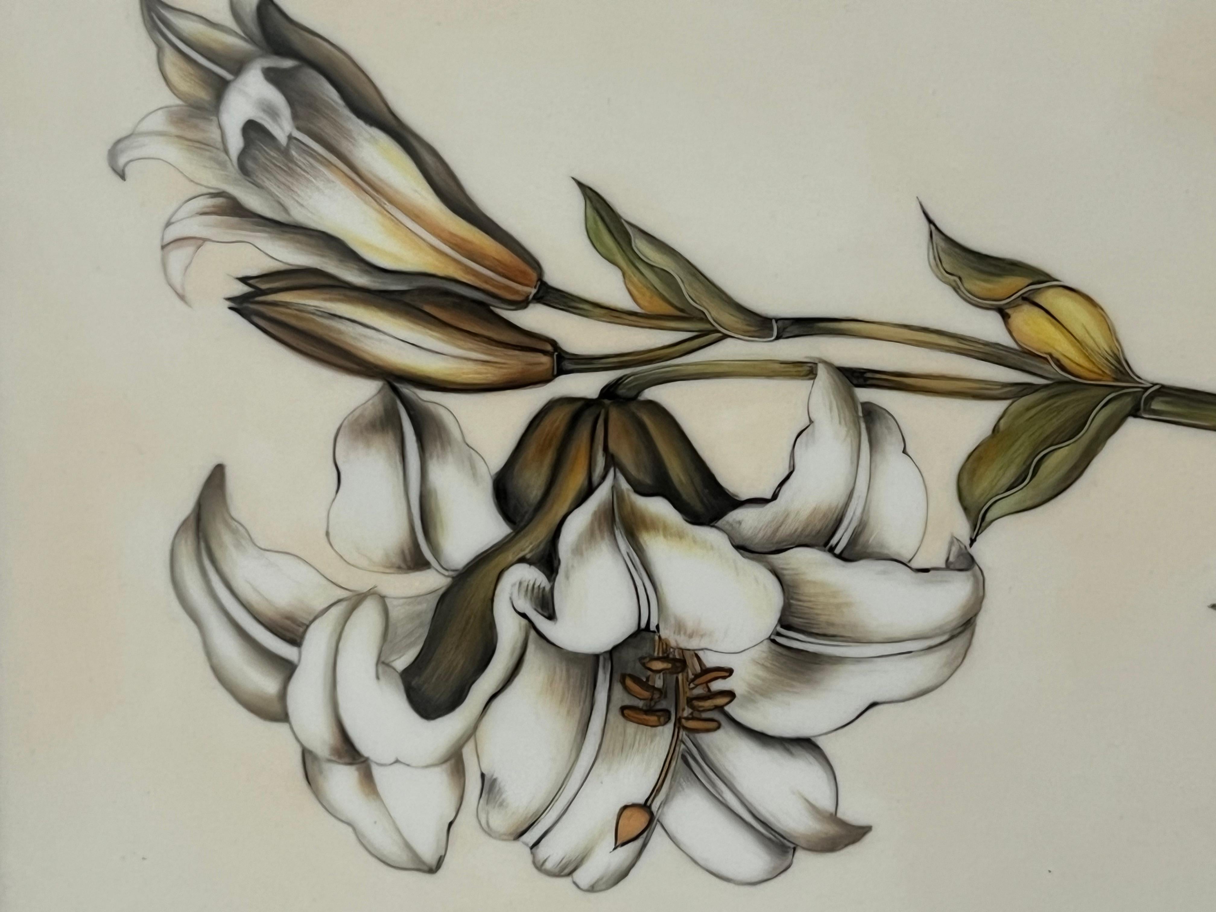 Drawing inspiration from seventeenth and eighteenth-century botanical art, Anna Weatherley’s designs are created by her Master Painter's using a style of freehanded painting in her Budapest Studio. A traditional technique that is rarely replicated