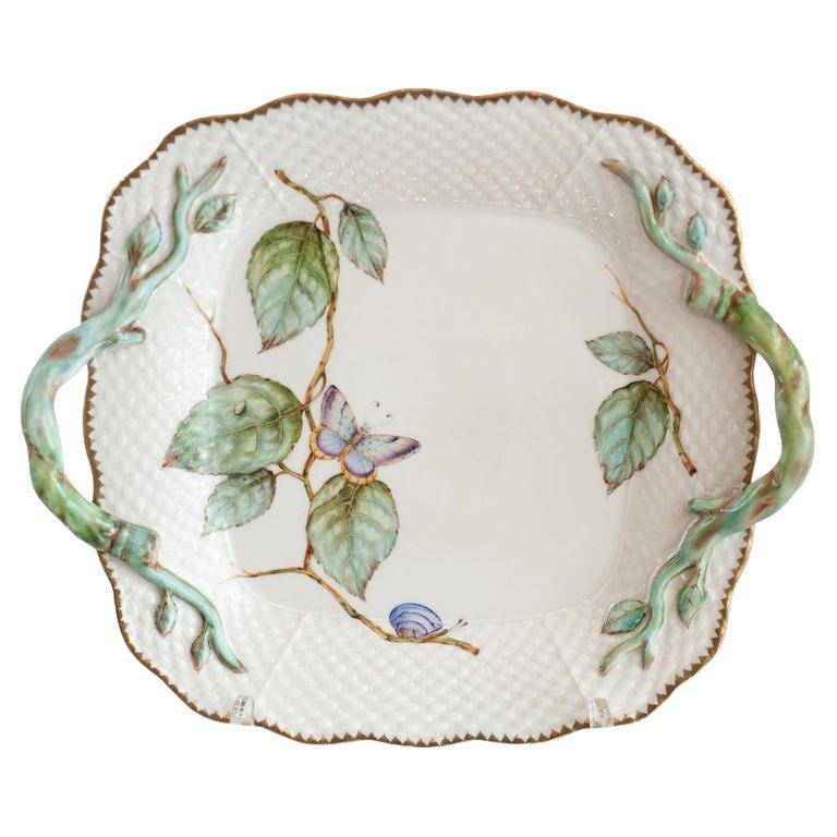 Anna Weatherley Designs Handbemaltes Serviertablett mit Griffen