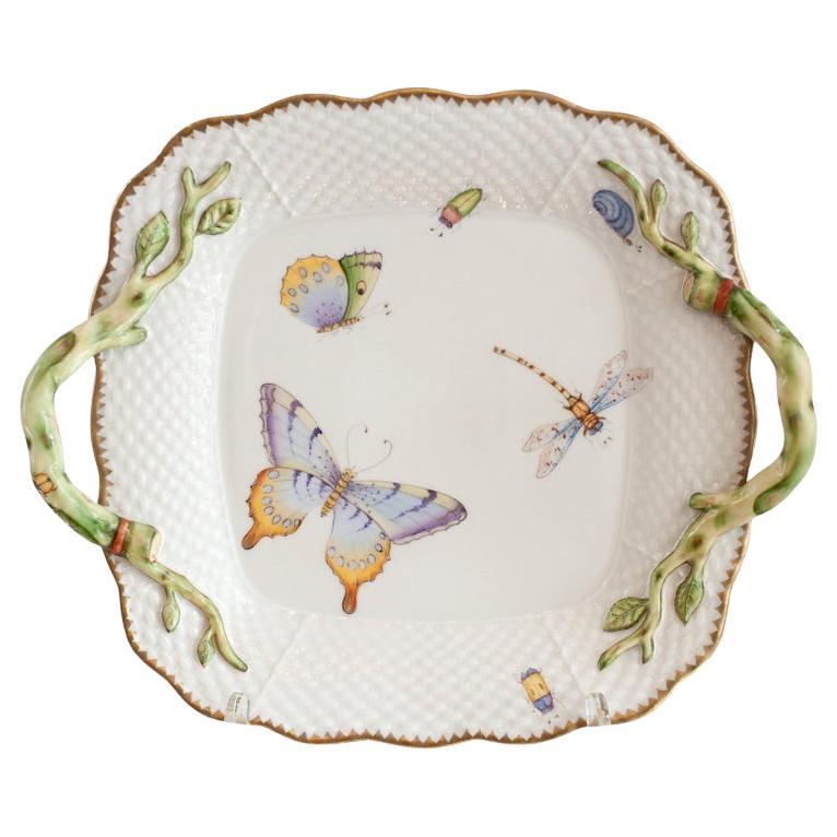 Anna Weatherley Designs Handbemaltes Serviertablett mit Griffen