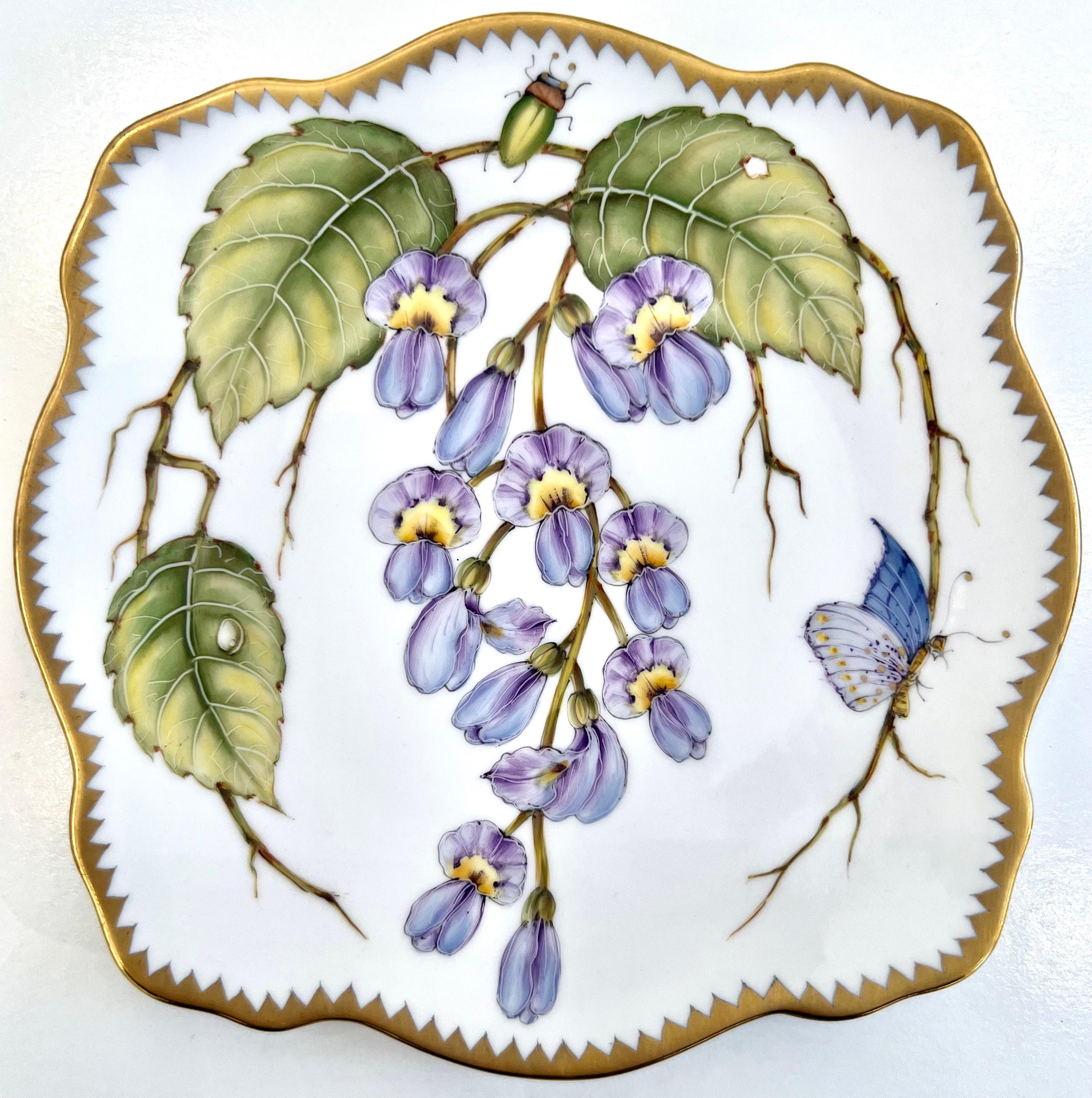 Autre Anna Weatherley - Assiettes en porcelaine peintes à la main