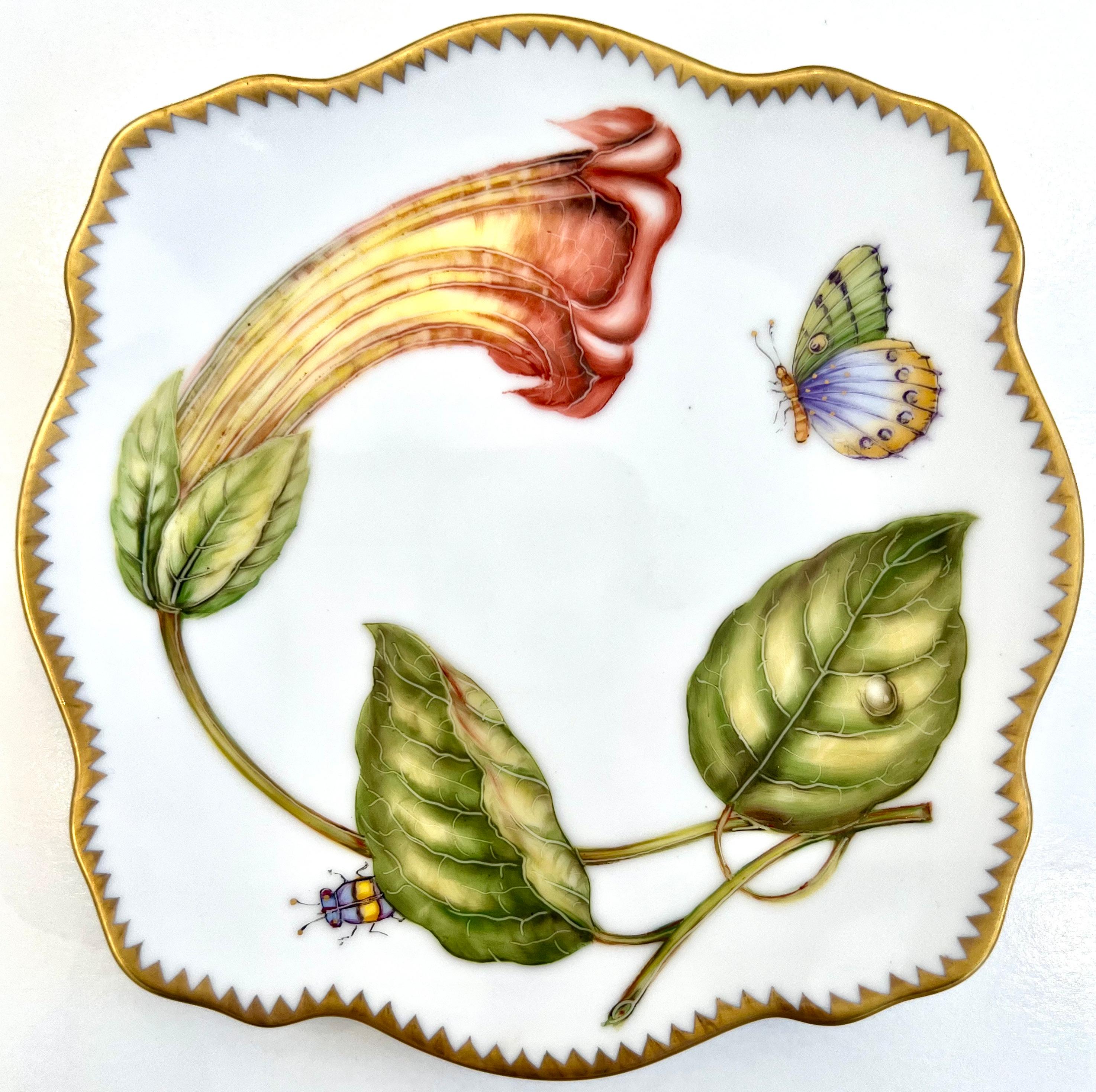 XXIe siècle et contemporain Anna Weatherley - Assiettes en porcelaine peintes à la main