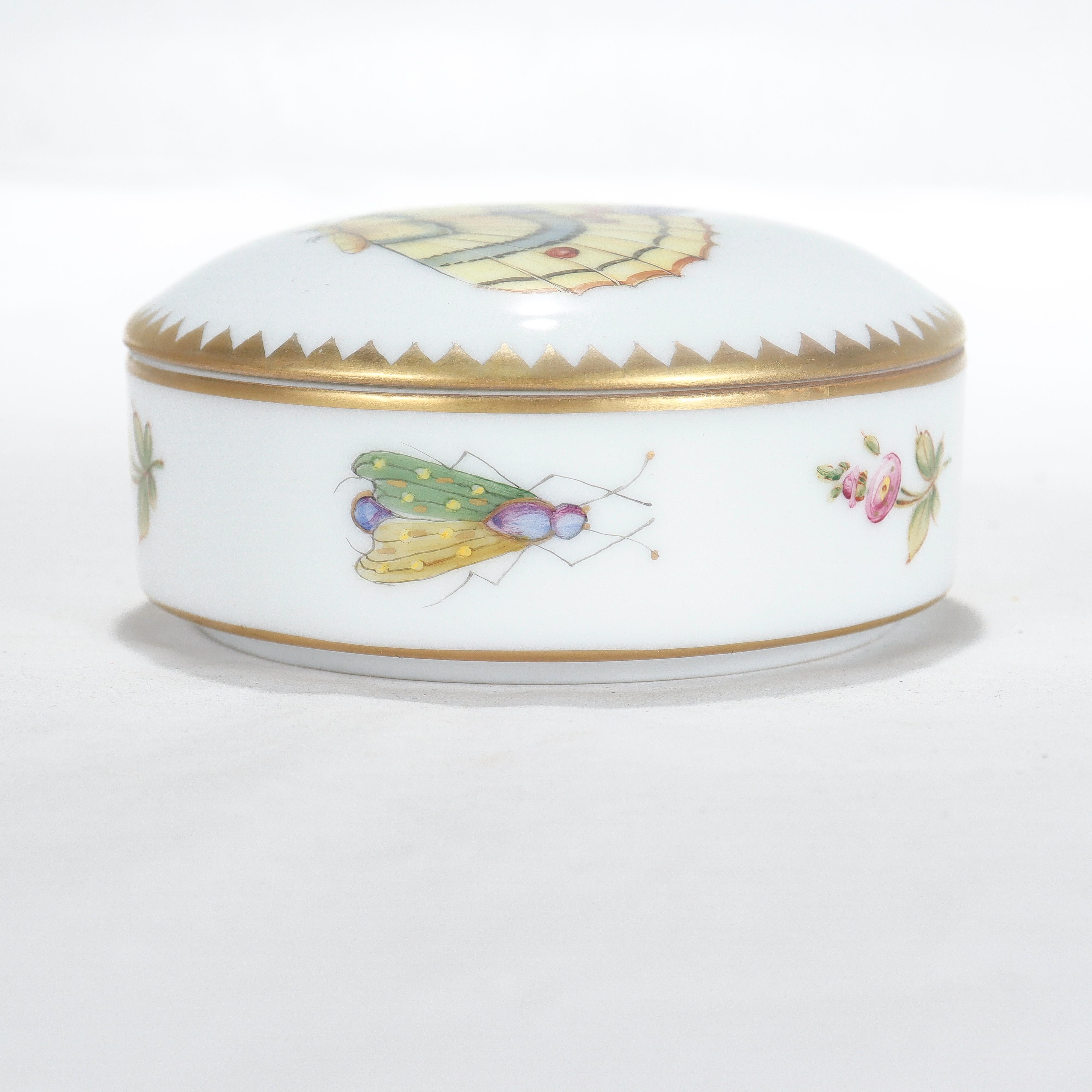 Anna Weatherley Hand Painted Budapest Spring Porcelain Covered Dresser Box 4