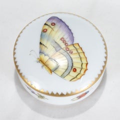 Anna Weatherley Handbemalte Budapester Kommodenschachtel mit Frühlings-Porzellanbezug