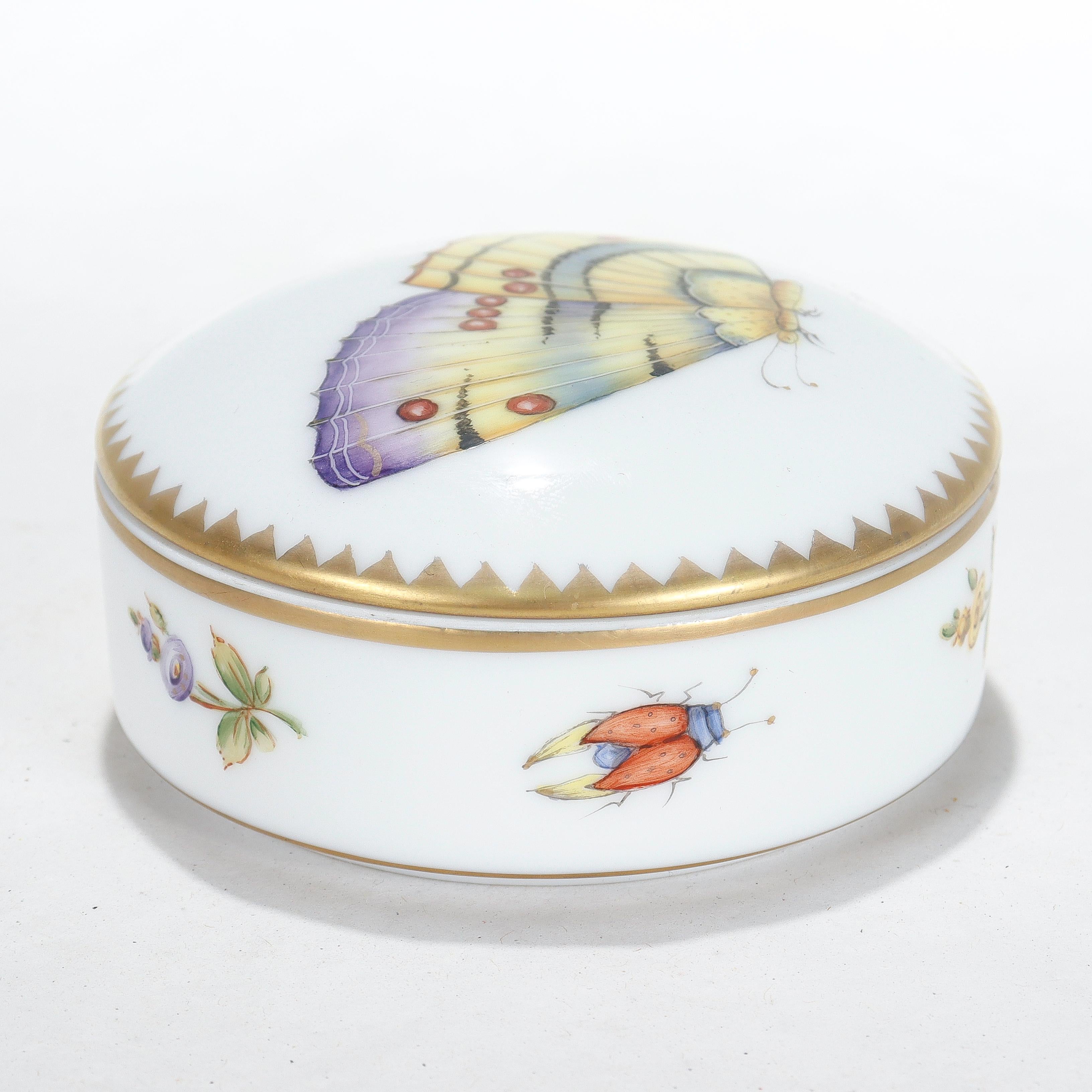 Hand-Painted Anna Weatherley Hand Painted Budapest Spring Porcelain Covered Dresser Box