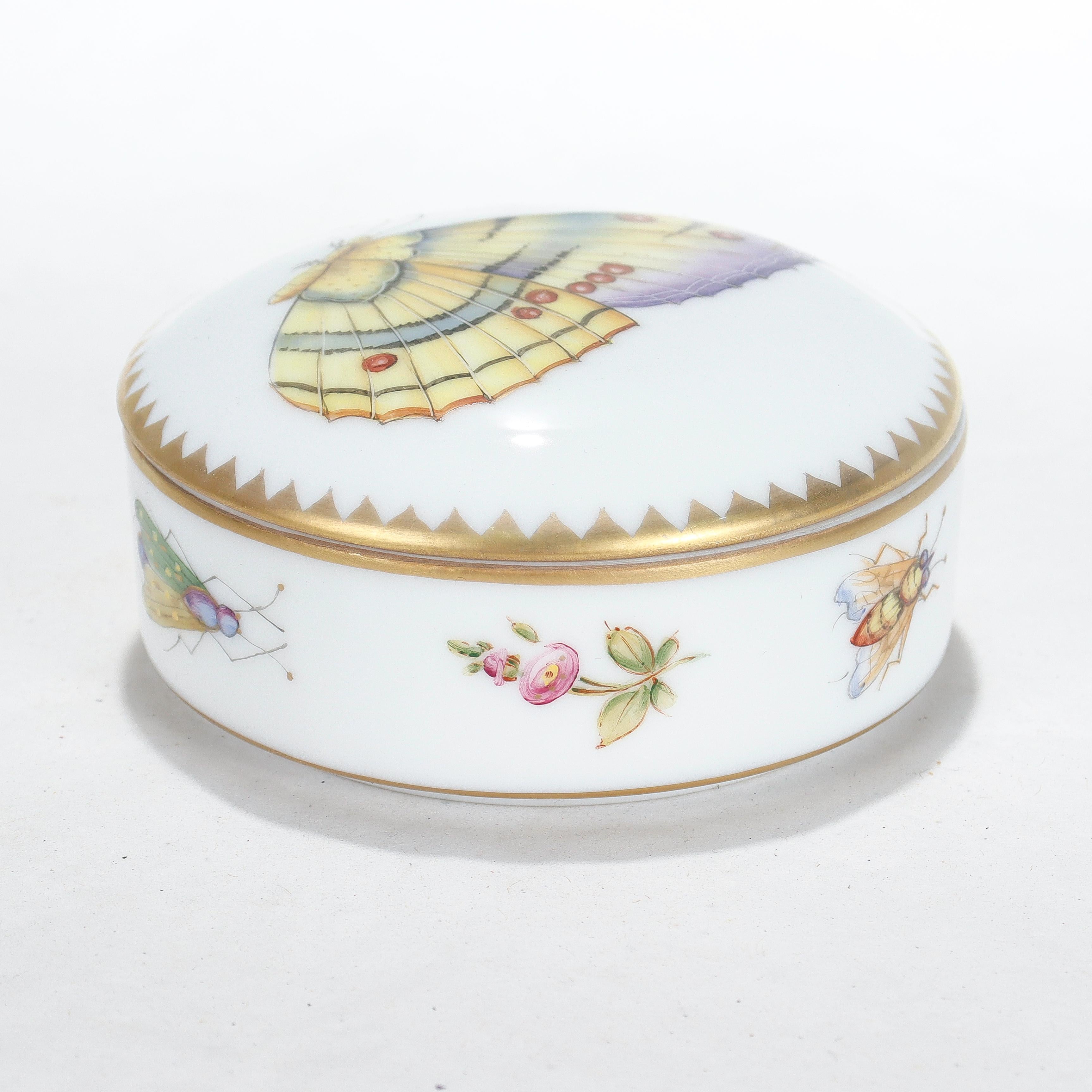 Contemporary Anna Weatherley Hand Painted Budapest Spring Porcelain Covered Dresser Box