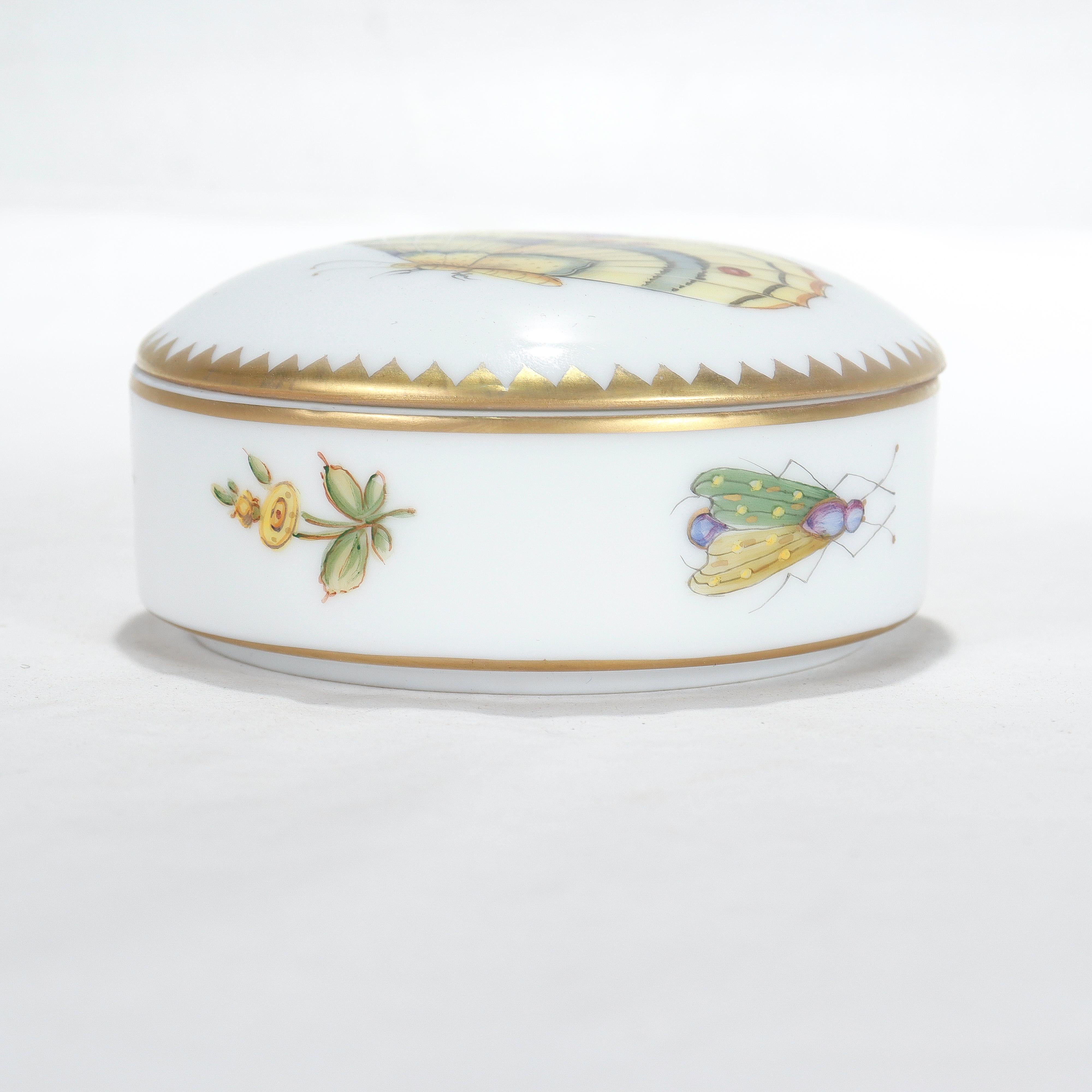 Anna Weatherley Hand Painted Budapest Spring Porcelain Covered Dresser Box 1