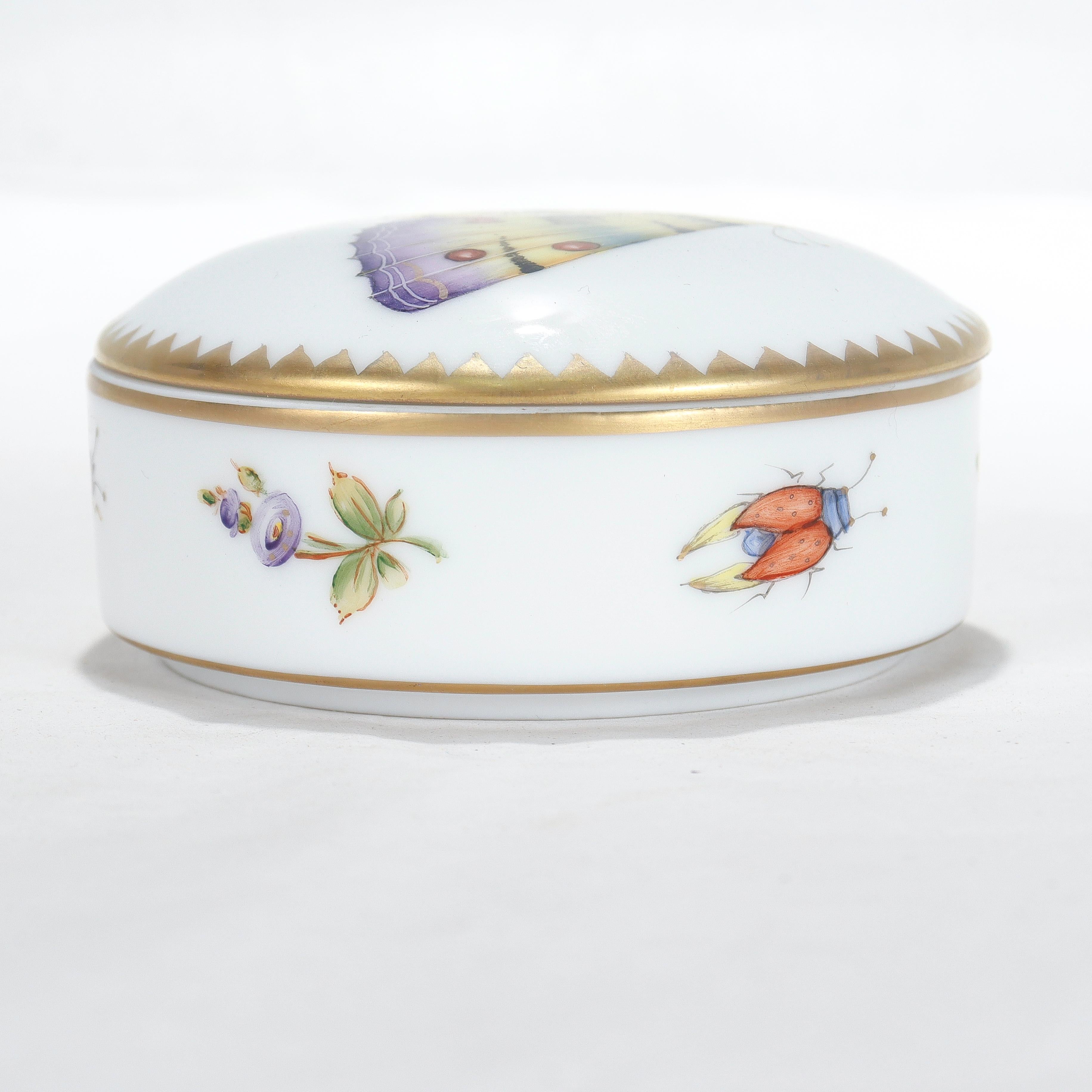 Anna Weatherley Hand Painted Budapest Spring Porcelain Covered Dresser Box 2