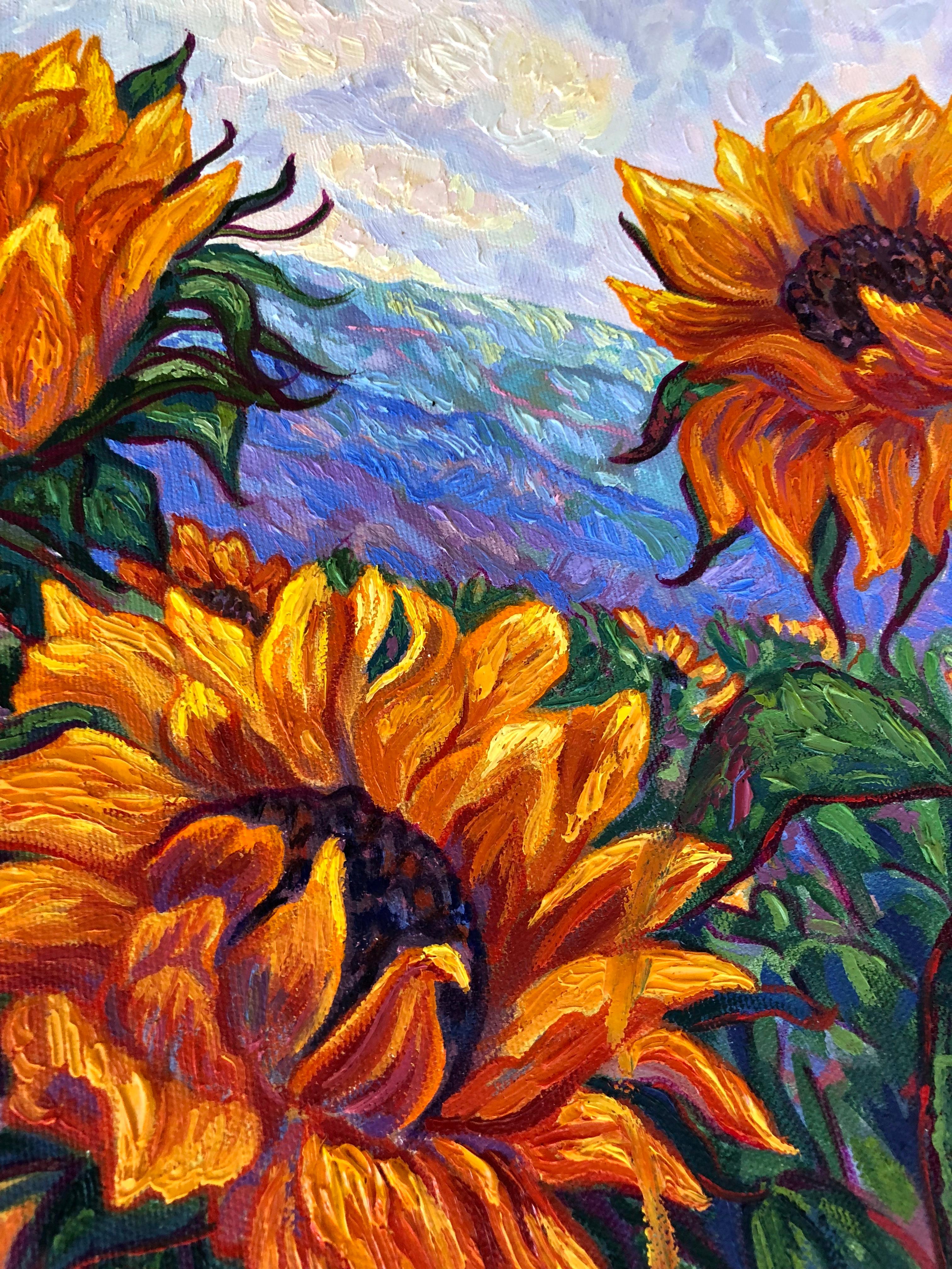 Reaching for the Sun – Painting von Anna Widmer