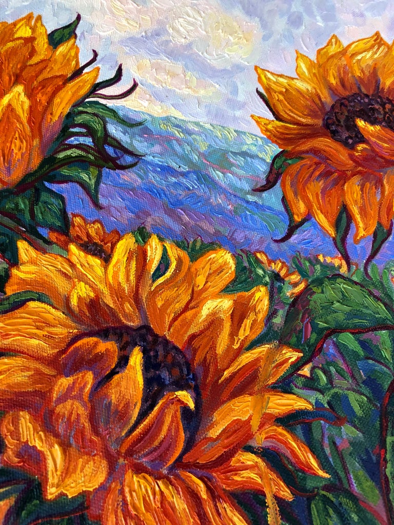 Reaching for the Sun - Painting by Anna Widmer