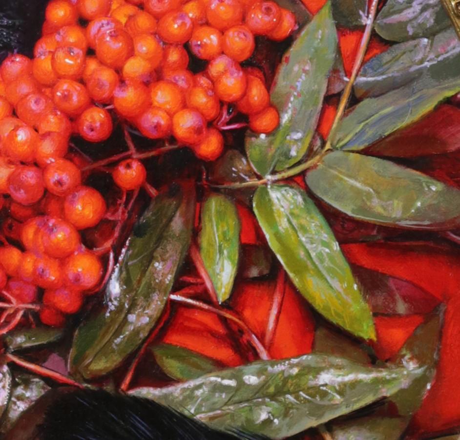 „Brunnenasche“ (2024) von Anna Wypych, Original-realistisches geblümtes Ölgemälde im Angebot 2