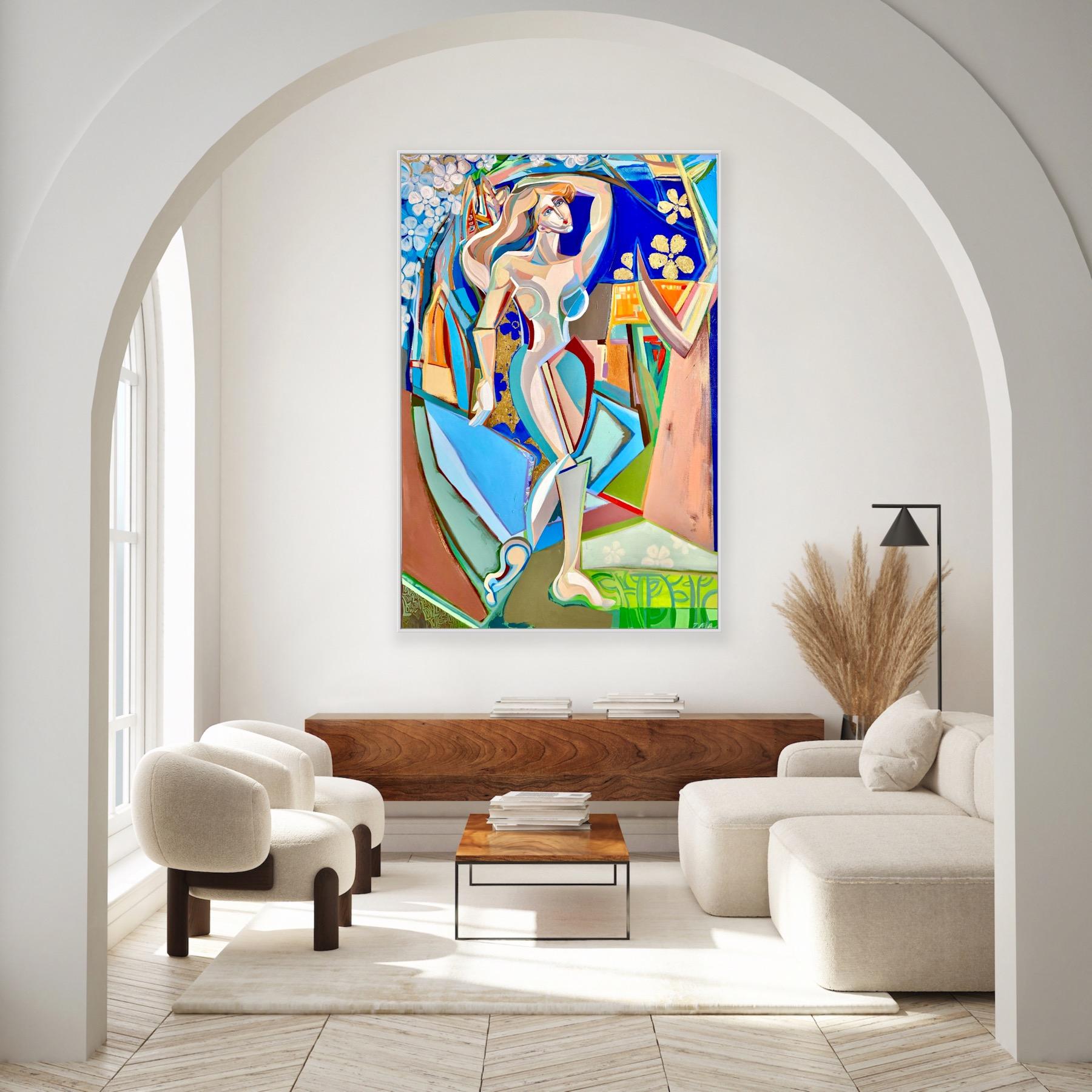 Dama Naturaleza - Painting Contemporáneo de Anna Zaia