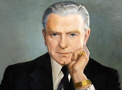 Anna Zinkeisen Portrait of Arthur Edwin Stevens, CBE, Pioneer Modern Hearing aid