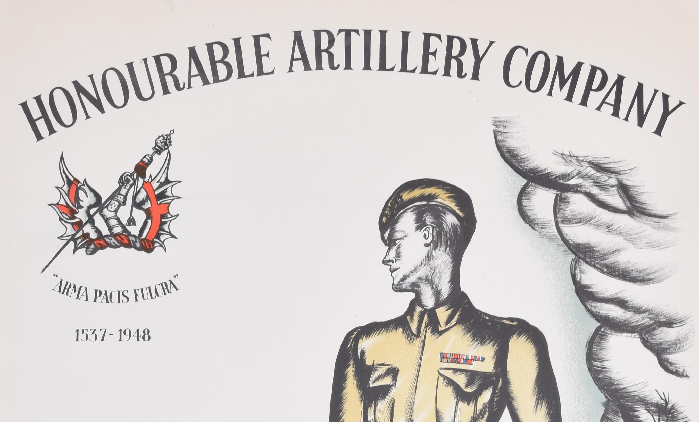 Honourable Artillery Company British Army recruitment poster by Anna Zinkeisen  For Sale 2