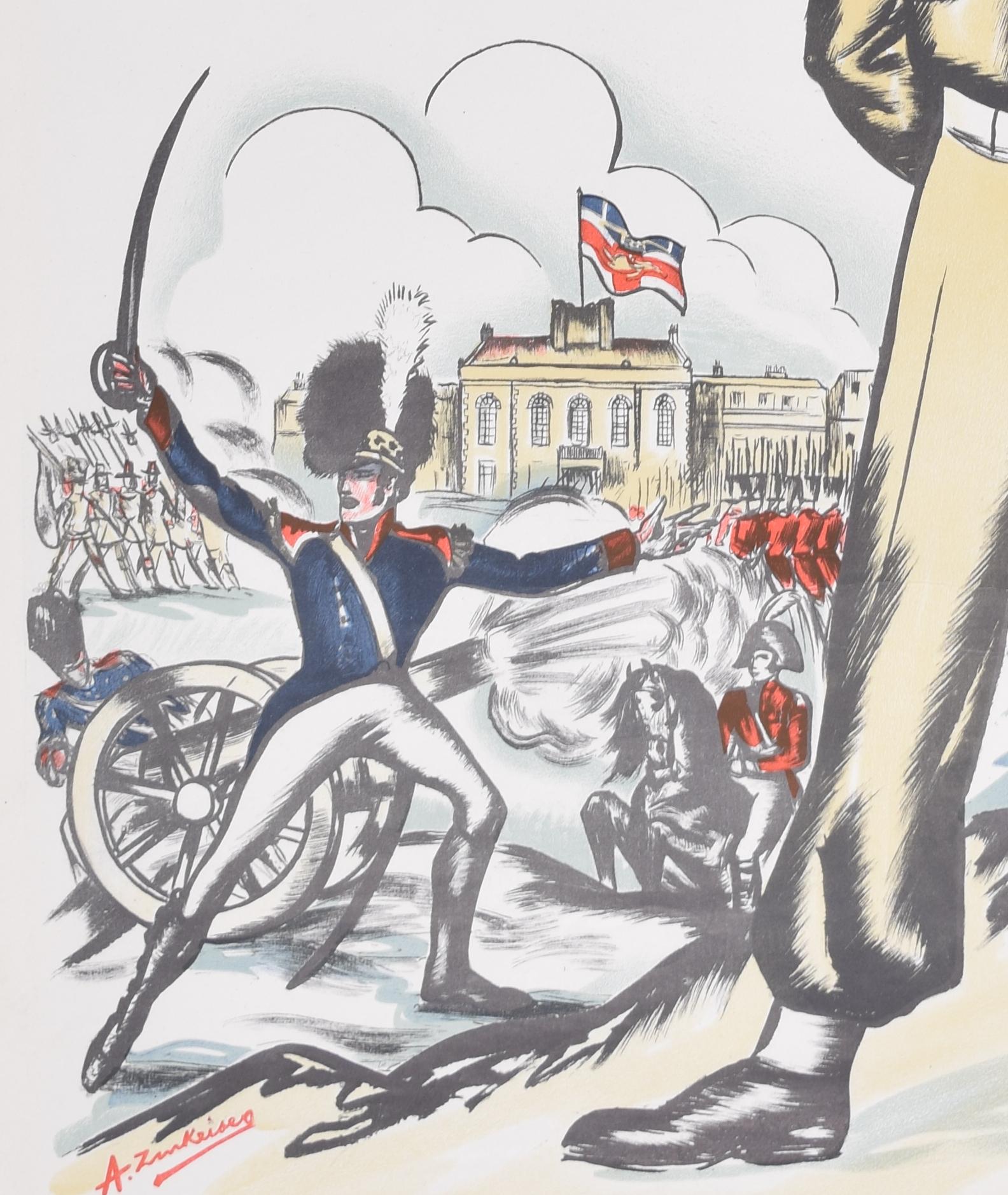Honourable Artillery Company British Army recruitment poster by Anna Zinkeisen  For Sale 3