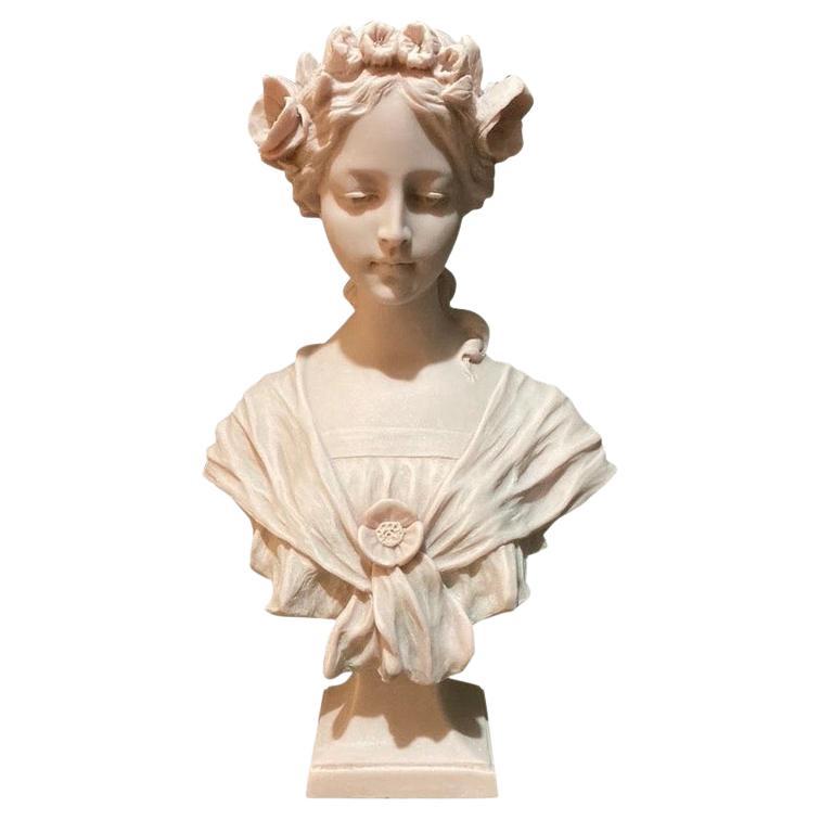 Annabel Bust In Pink Marble, 20th century