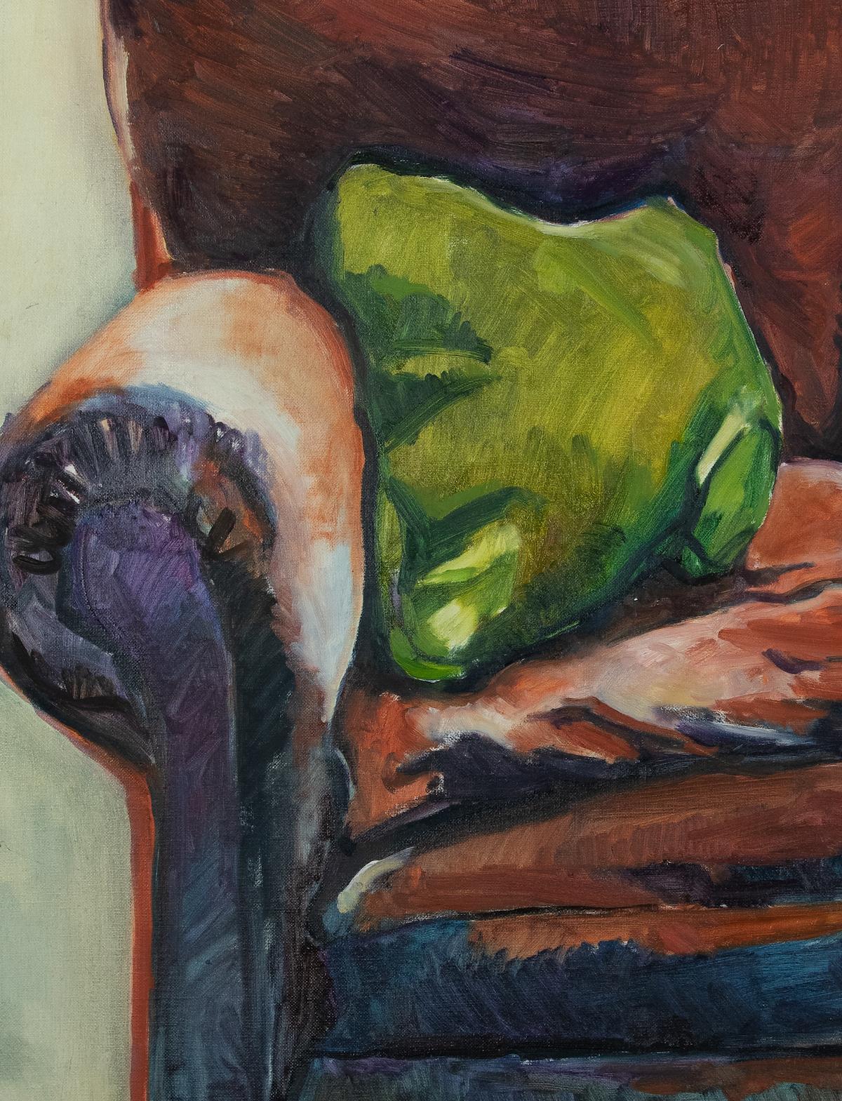 Le fauteuil d'Annabel Daou, peinture à l'huile en vente 1