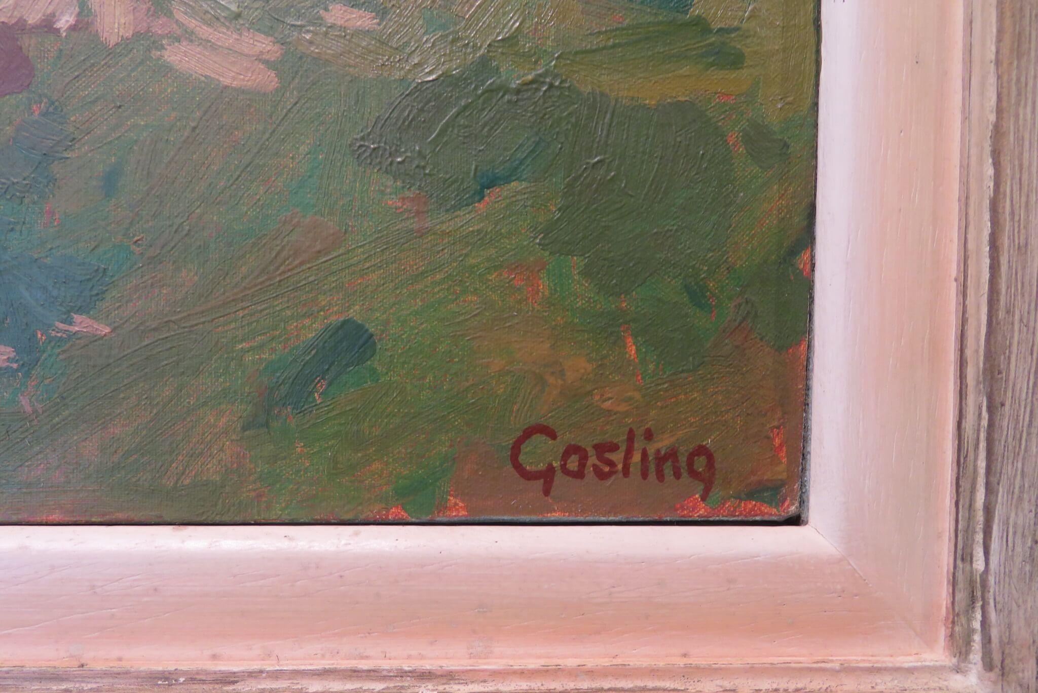 peinture à l'huile impressionniste colorée espagnole / française originale en vente 1