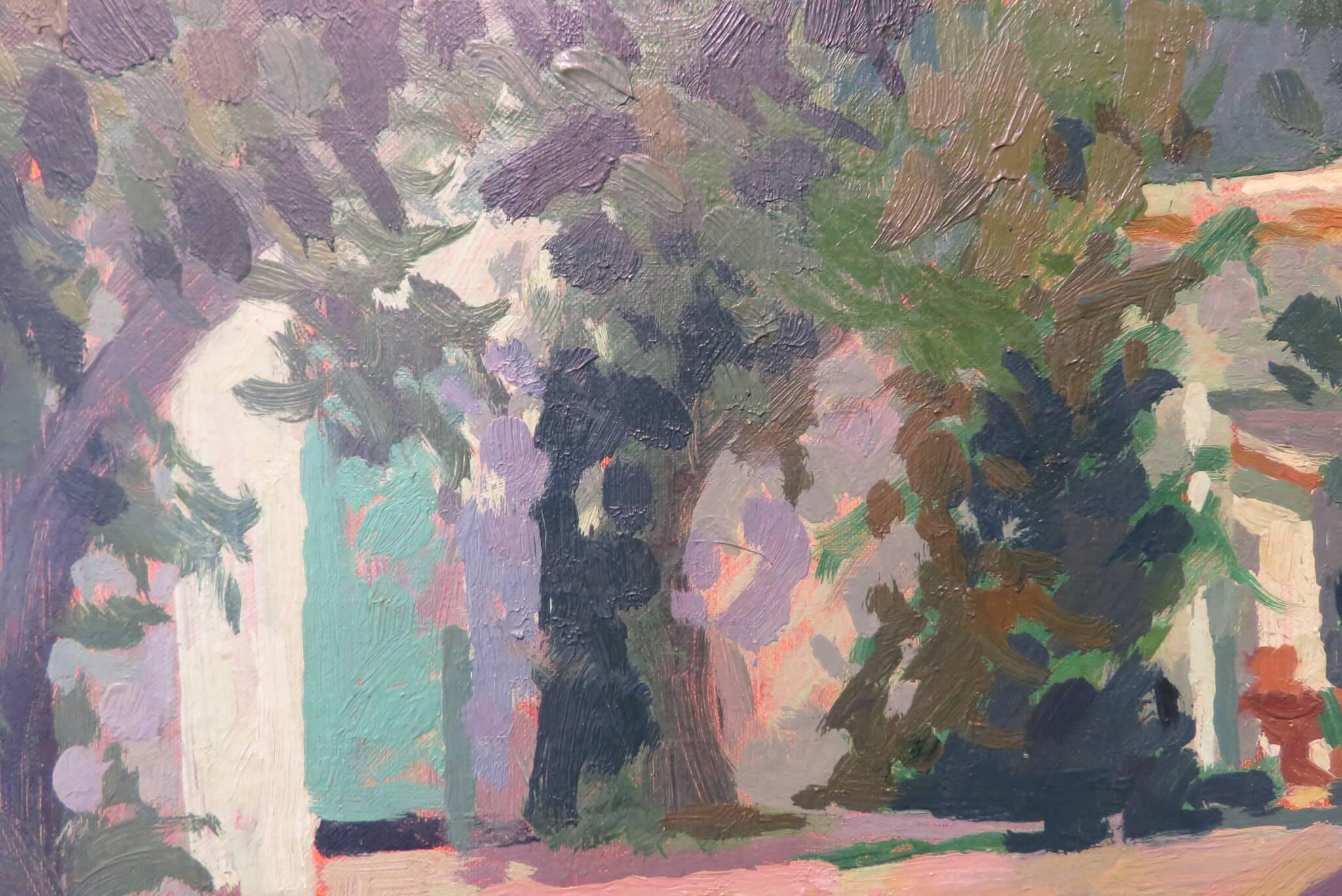 peinture à l'huile impressionniste colorée espagnole / française originale en vente 2