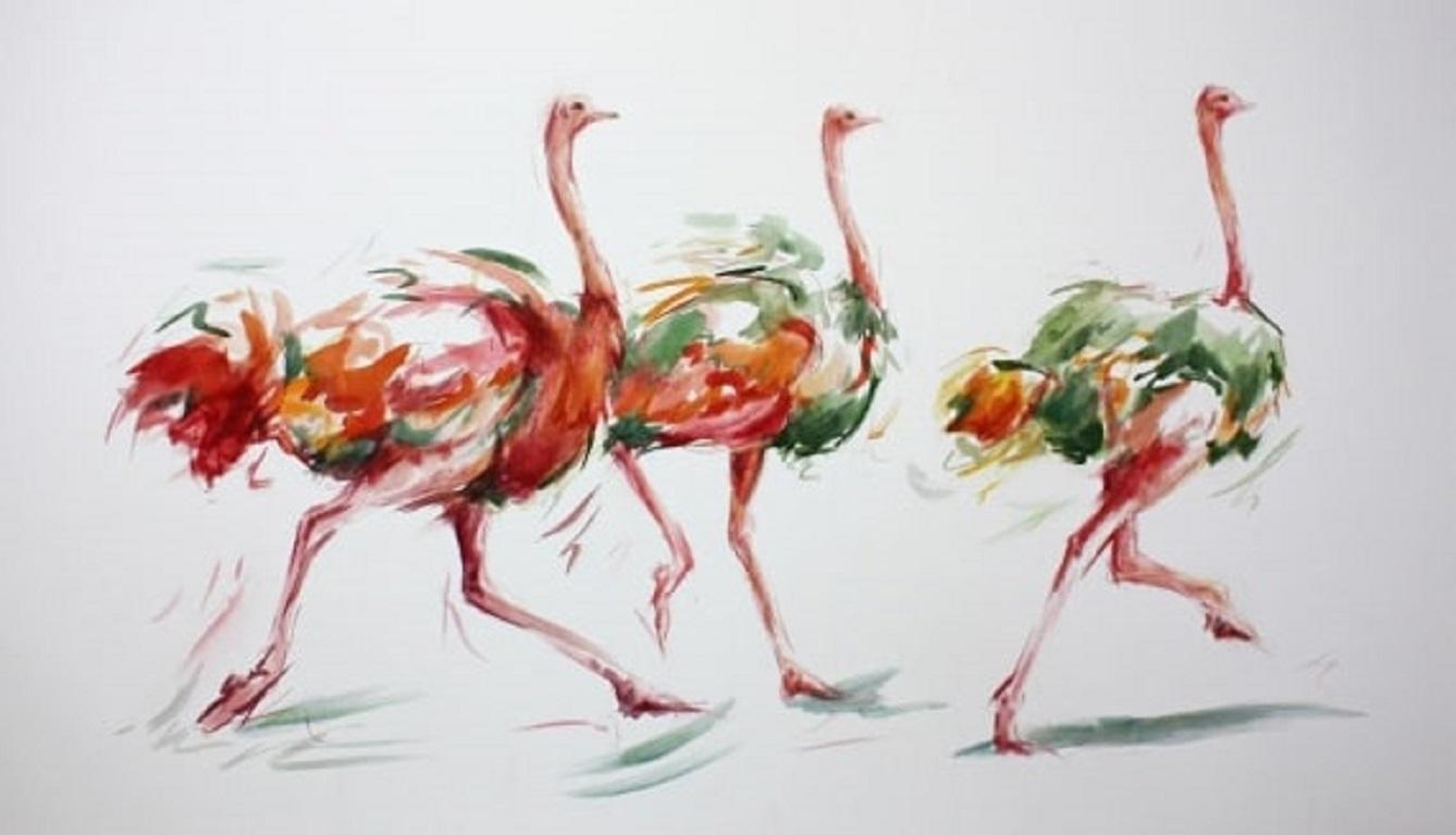 Dancing Trio Print by Annabel Pope