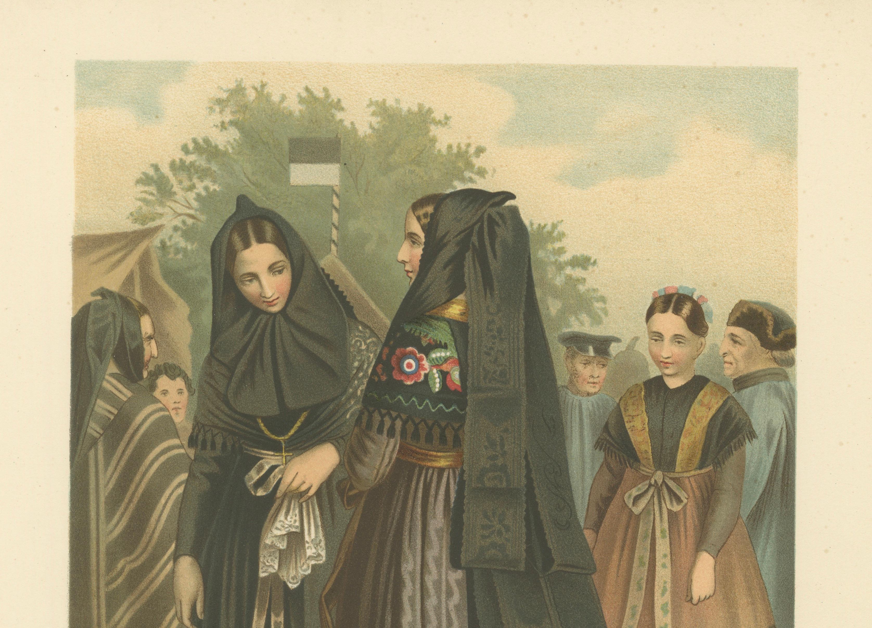 Annaberg Traditional Costume, Dannstedt, Province of Saxony, c.1875