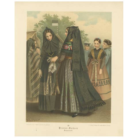 Annaberg Traditional Costume, Dannstedt, Province of Saxony, c.1875