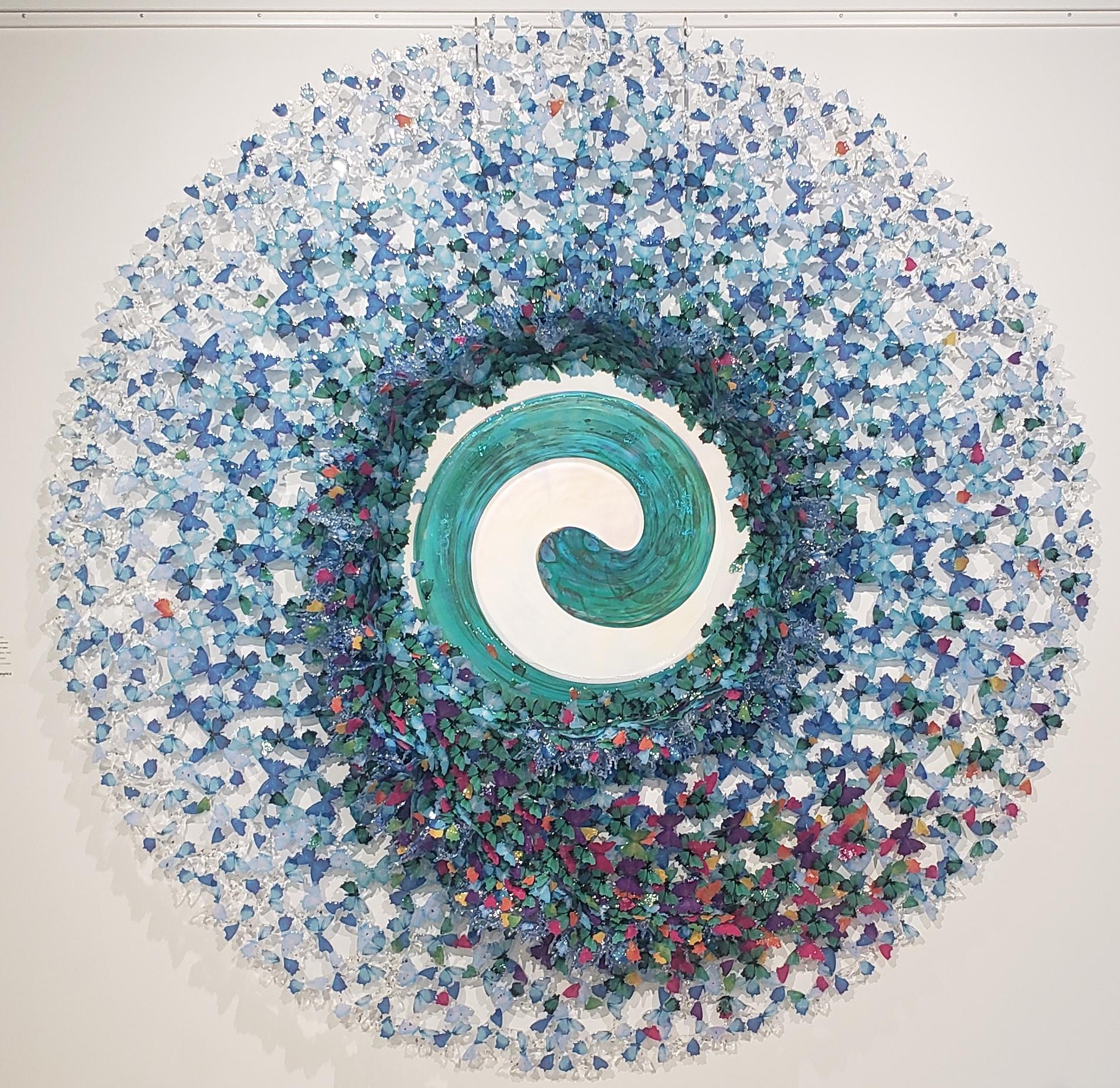 Annalù Abstract Sculpture - Dreamcatcher Spiral of Tales 180 cm