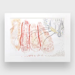 A Conceptual Abstract Watercolor Painting, "Up From Below"