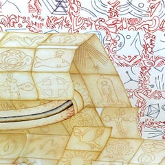 A Surreal Conceptual Watercolor Painting, "Longing"