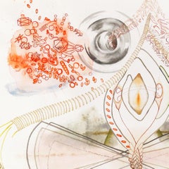 A Surreal Watercolor on Arches Aquarelle Paper, "Lynn's Coil"