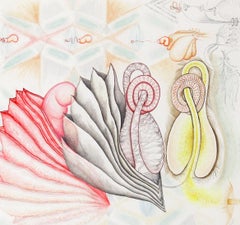 Una pintura surrealista en acuarela sobre Mohachi Shikishi, "Molt"