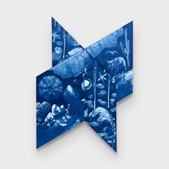 A Conceptually Surreal Cyanotype, "Contextual Slant 1" 