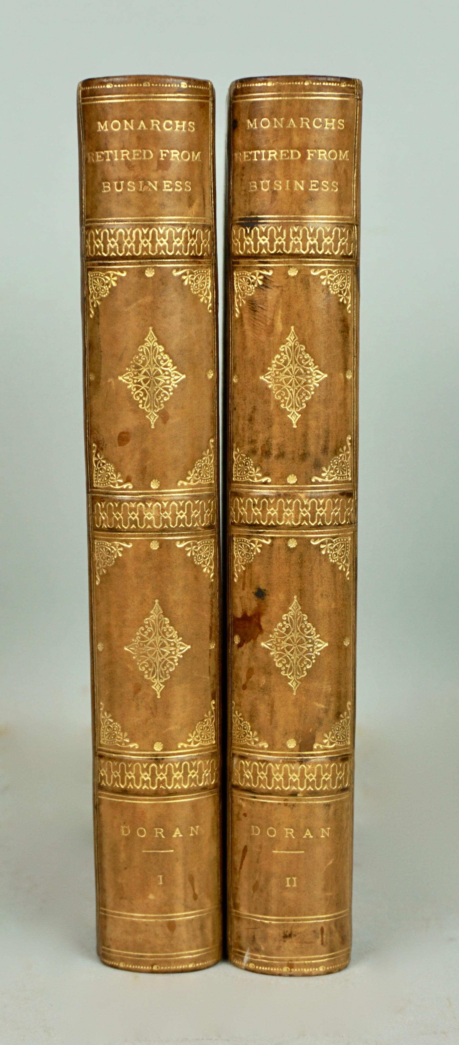 American Annals of Stage, English Queens, Retired Monarchs 6 Leatherbound Volumes