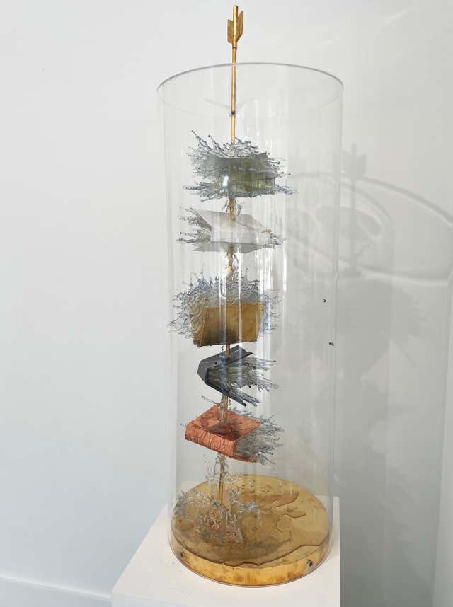 Michael Kucera - Pointless, 21st century, modern, ball, sculpture, gold ...