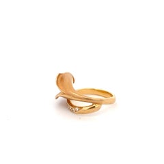 Bague AnnaMaria en or jaune 18 carats avec diamant « Calla » de 0,50 carat au total