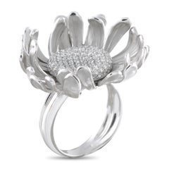Annamaria Cammilli 18K Weißgold 0,90ct Diamond Flower Ring AC01-050626