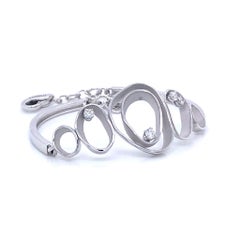 Annamaria Cammilli Bracelet "Dune" avec diamants en or blanc glacé 18 carats