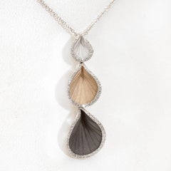 Annamaria Cammilli "Goccia" Pendant Necklace with Diamonds in 18 Karat Gold