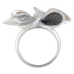 Annamaria Cammilli Wave 18 Karat White and Yellow Gold and Black Rhodium Diamond